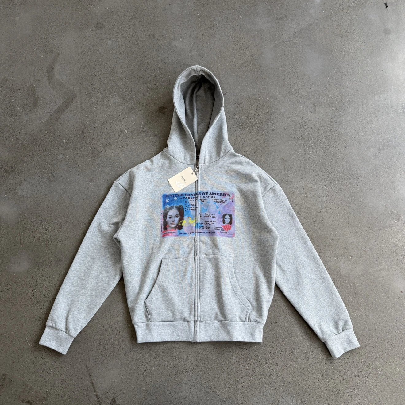 DP US Passport Zipper Hoodie