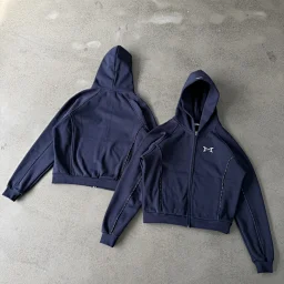 thumbnail for ME navy blue reflective stripe sweatshirt