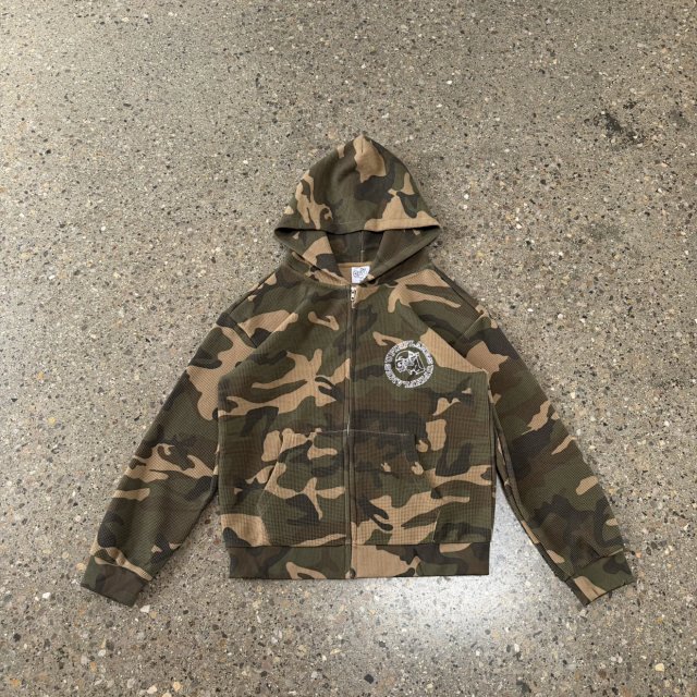 UP-Camouflage Waffle-Weave Hoodie