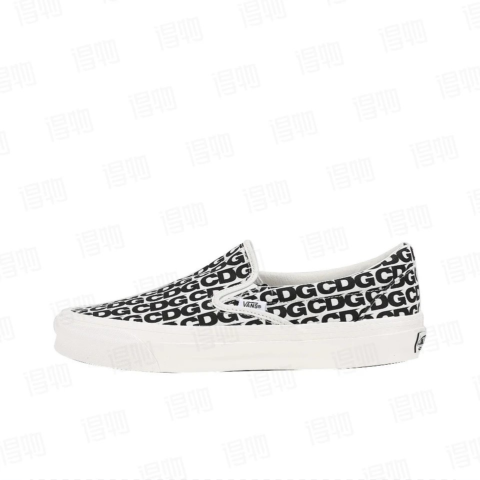 Vans Classic Slip-On OG Comme des Garcons CDG Print Blanc De Blanc VN0A32QNUY6