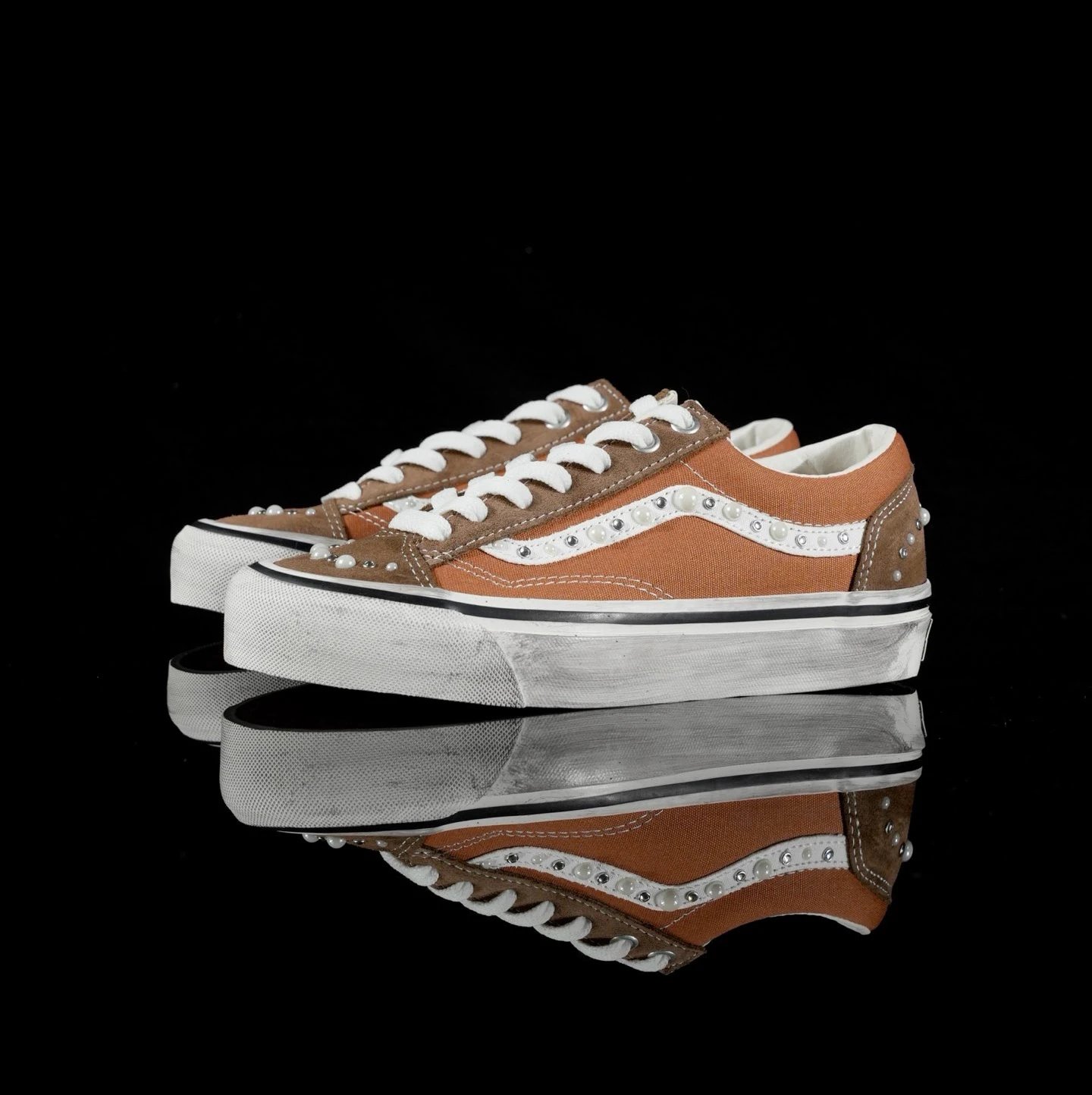 Vans Premium Old Skool 36 Low Pearlized Rust Brown VN000E8VFSB