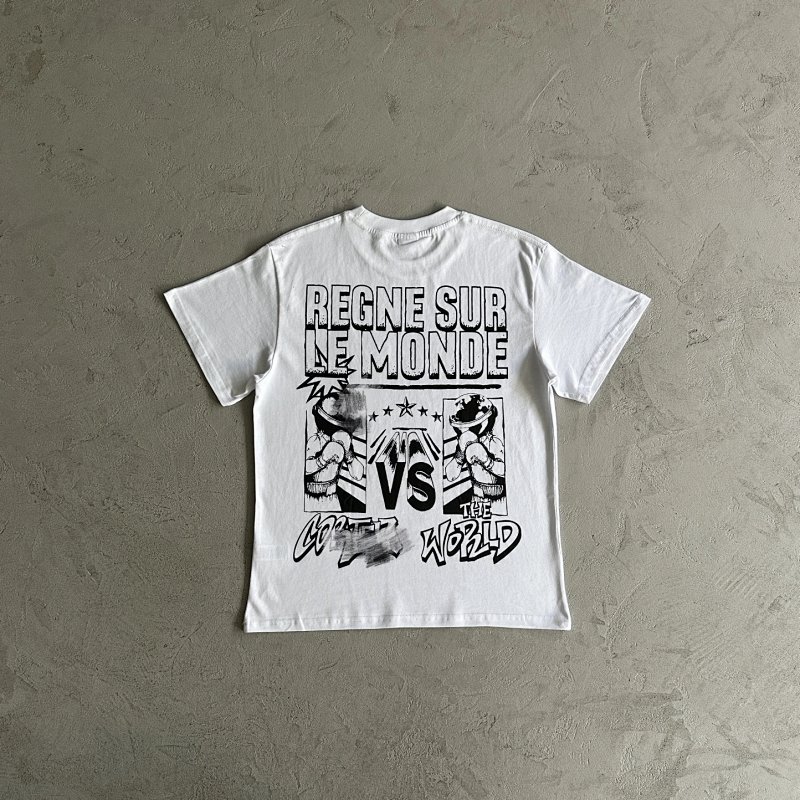 35¥regne surle monde tee-White