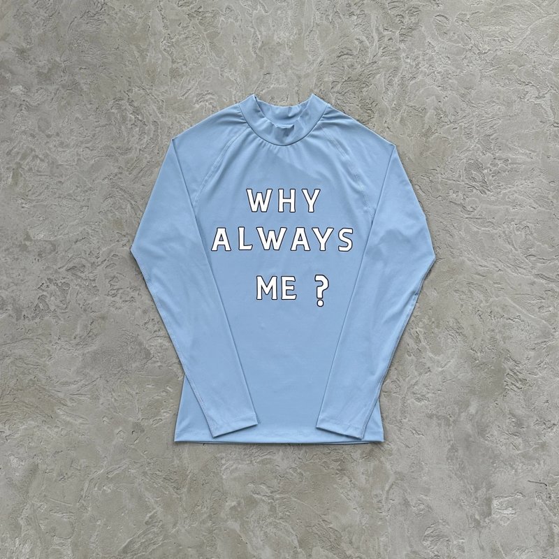 49¥Why Always Me Compression Top 'Powder Blue'