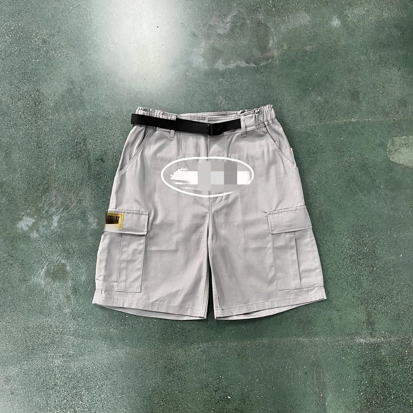 Evil grey workwear shorts
