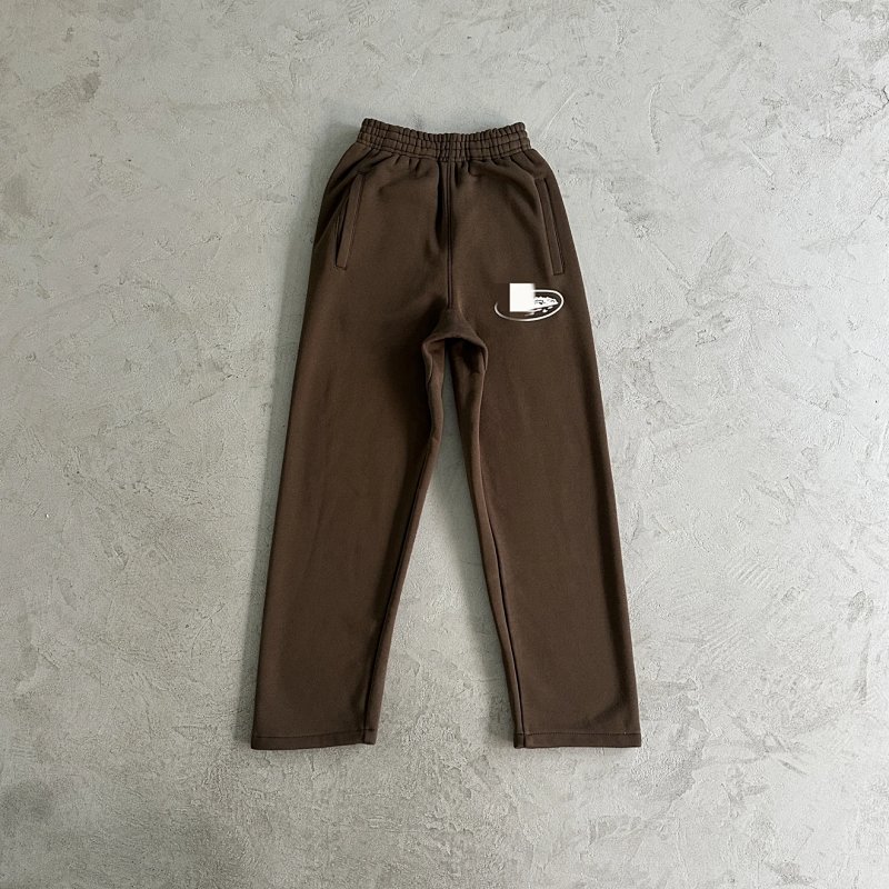 79¥ island puff print zip set-brown