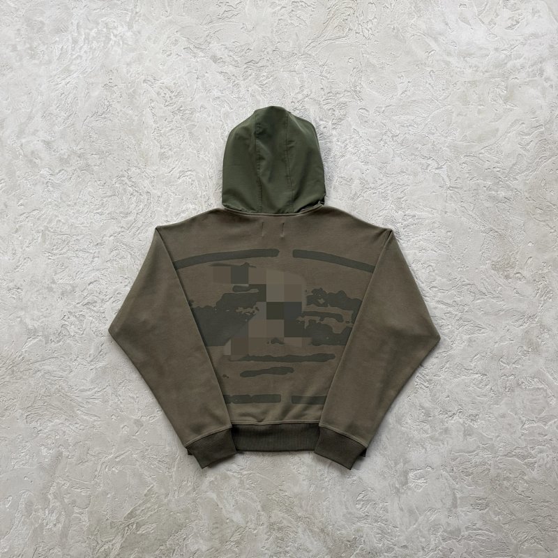 69¥Guerillaz Ripstop Zip Hoodie -Olive