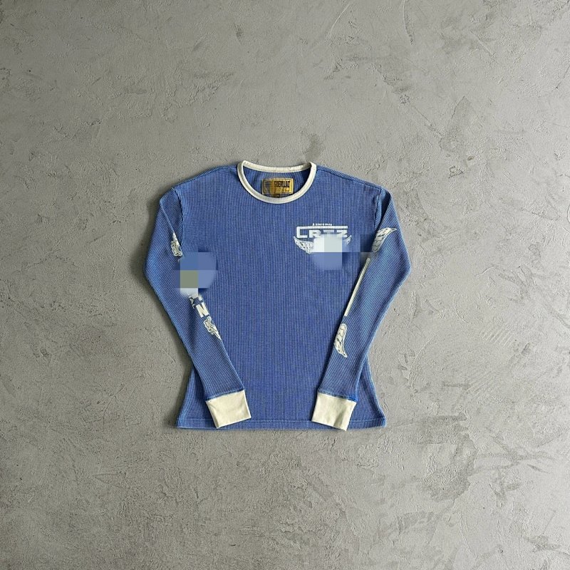 49¥ gasolina waffle washed long sleeves