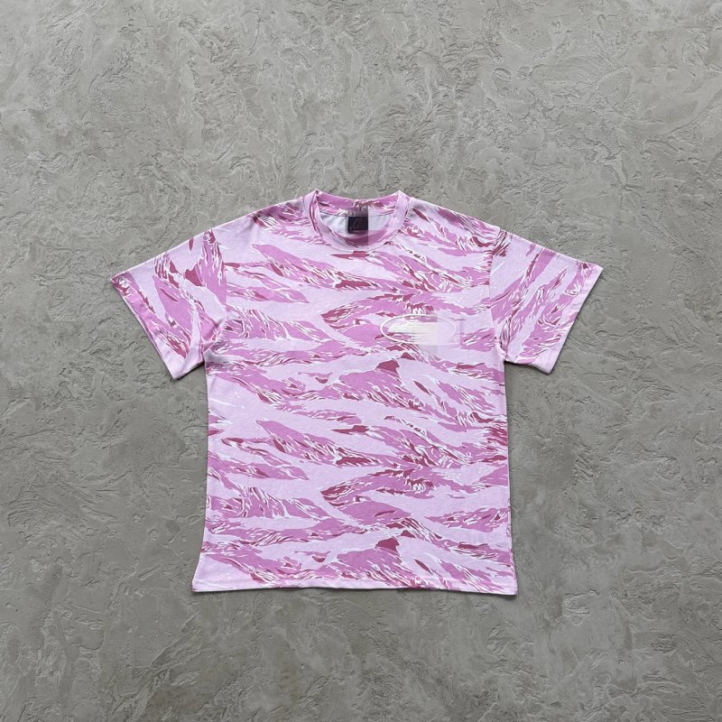 35¥RTW Island Puff Print T-Shirt - Pink Tiger Camo