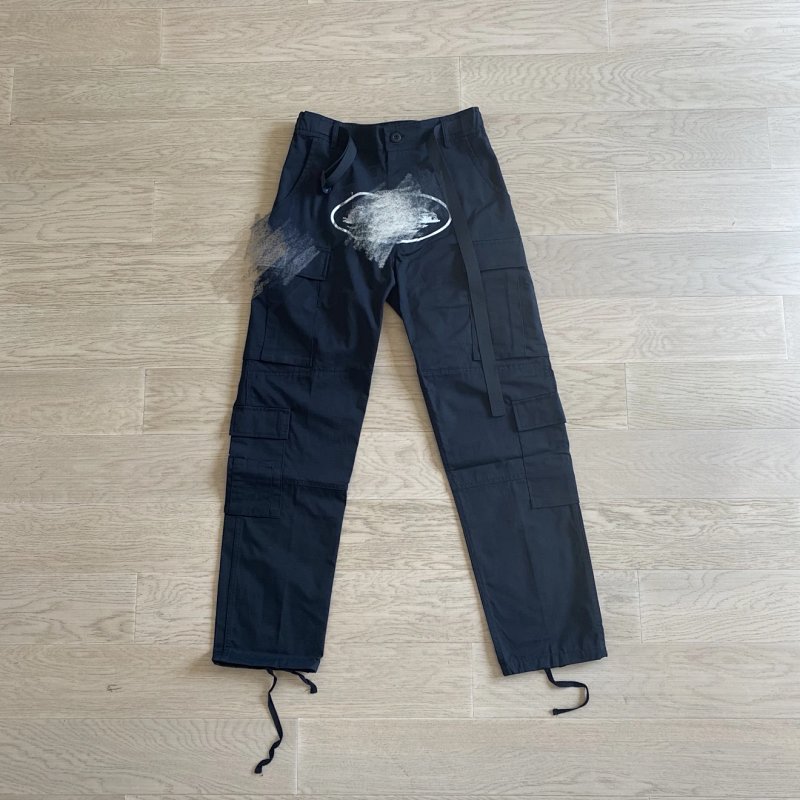 69¥ Corteiz black white with logo cargo