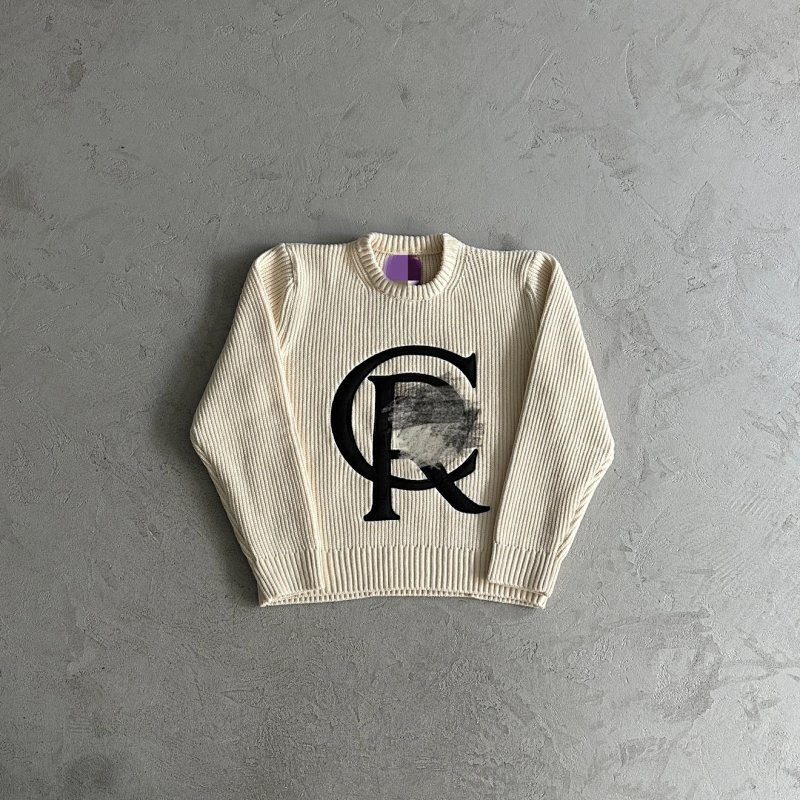 109¥st knit sweater -White