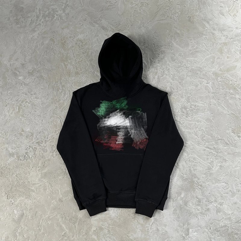 75¥OG ALCATRAZ ITALIA HOODIE [BLACK]