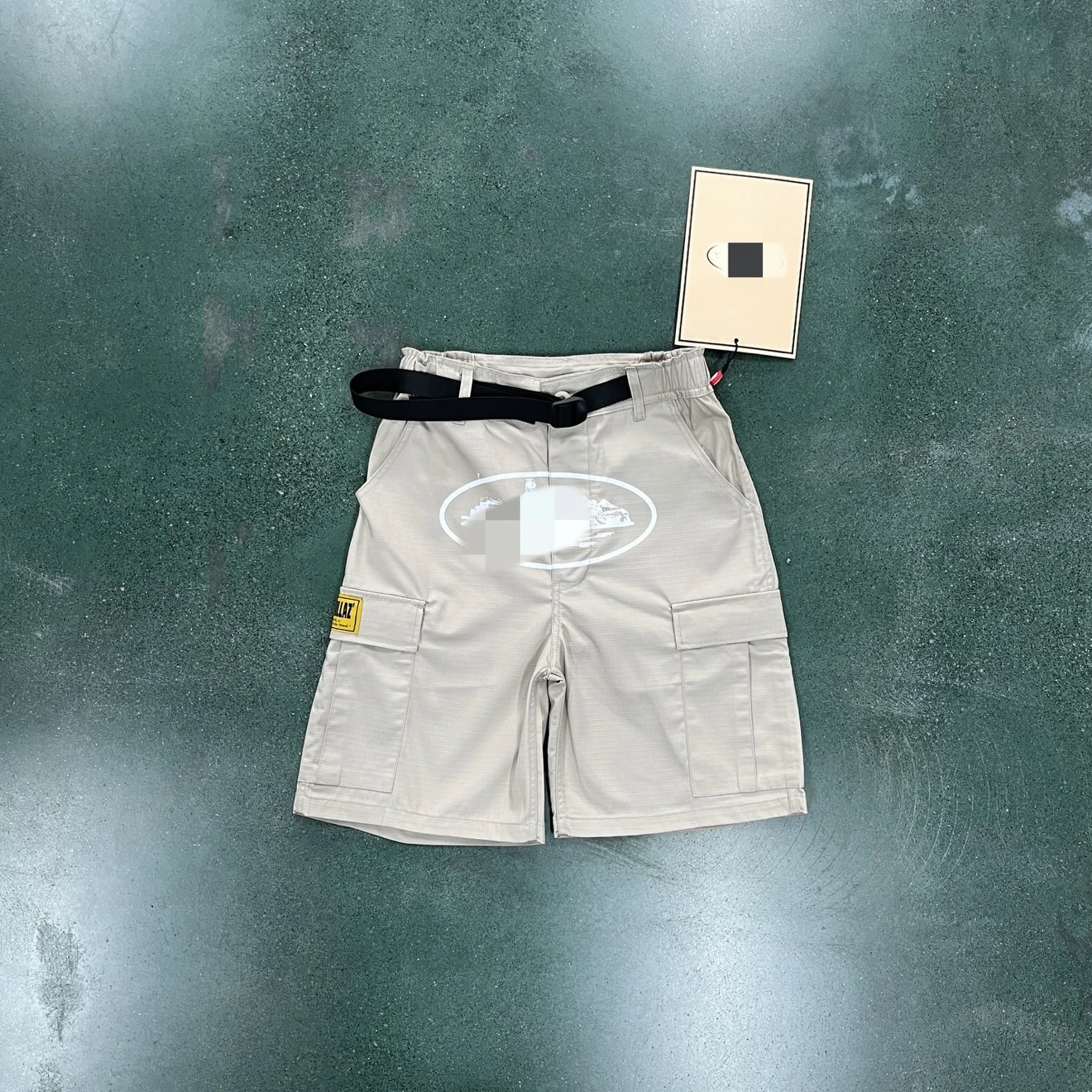 Y2K Khaki Five-Point Star Shorts
