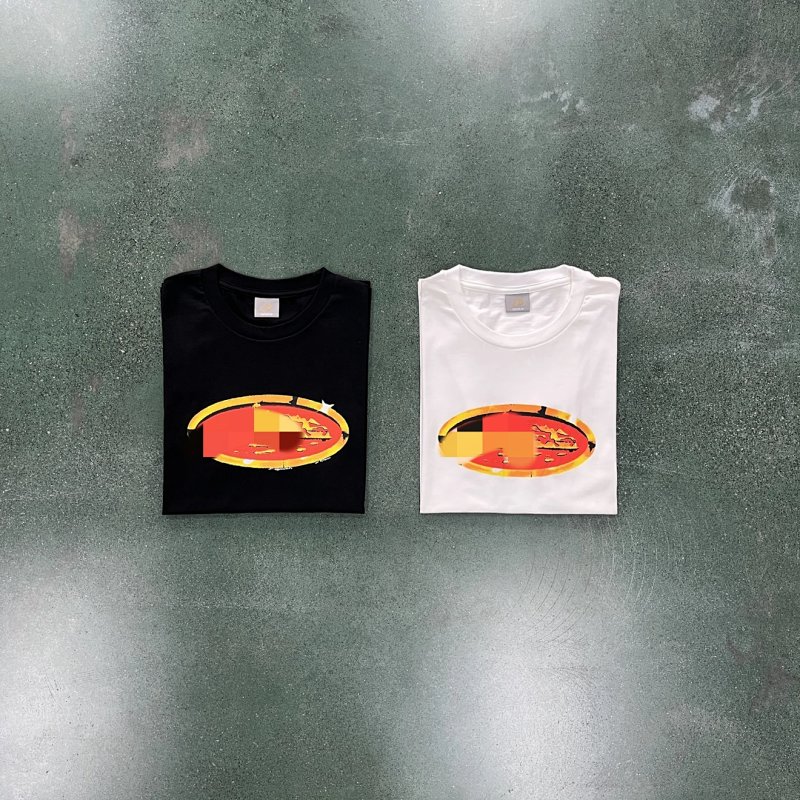 35¥ Red Graffiti Round Short Sleeve