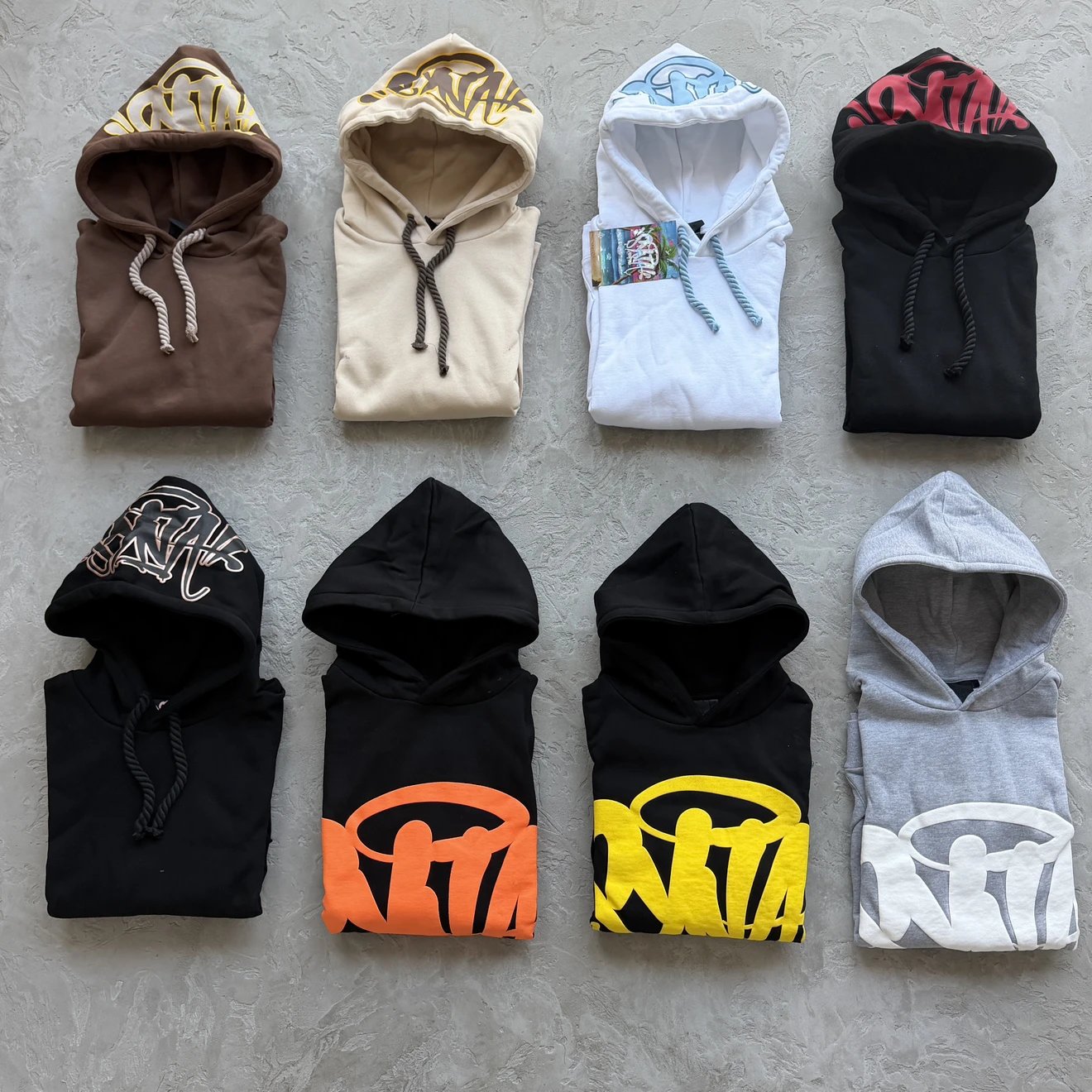 SY 2.0 hemp rope hoodie+half body printed hoodie