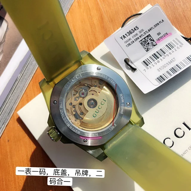 原单厂古驰Dive系列蜜蜂瑞士sw200机芯40mm(图8)