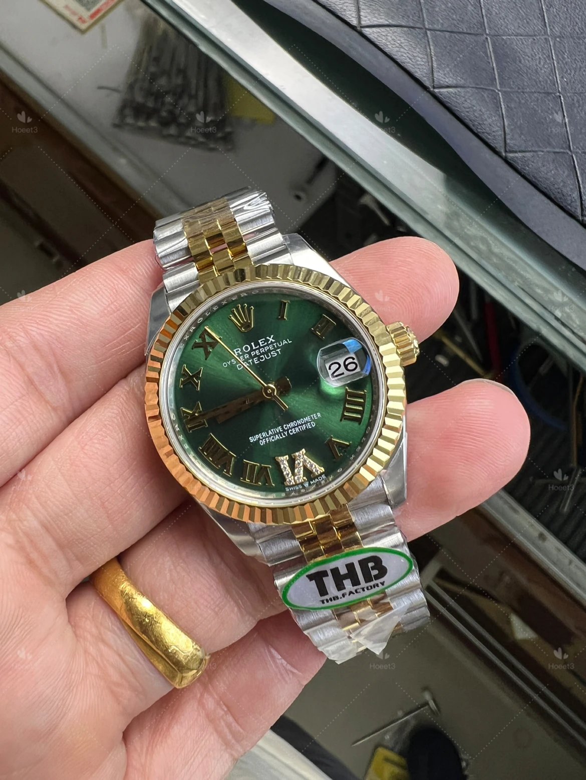 THB Factory 31 Log Datejust Green Dial Dandong 2671 Movement Modified 2236 Movement (Contact小天 for Specific Pricing)