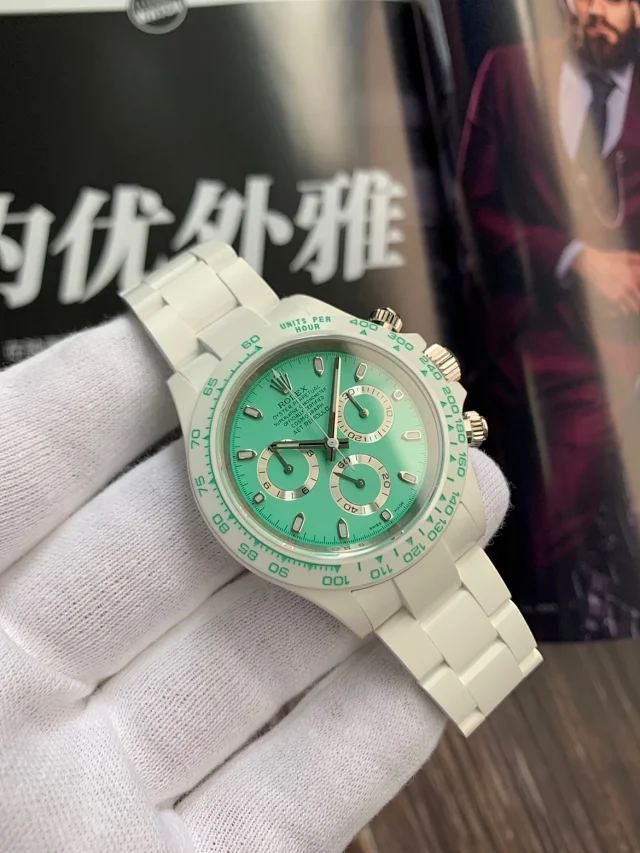 AET厂劳力士迪通拿 陶瓷迪40mm×12.4mm丹东4130机芯 108克(图1)