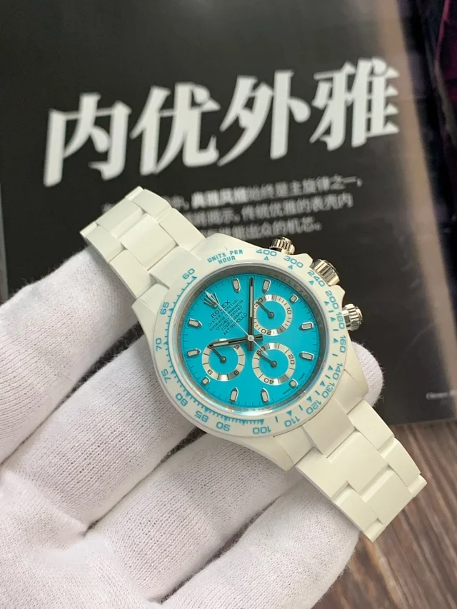 AET厂劳力士迪通拿 陶瓷迪40mm×12.4mm丹东4130机芯 108克(图1)