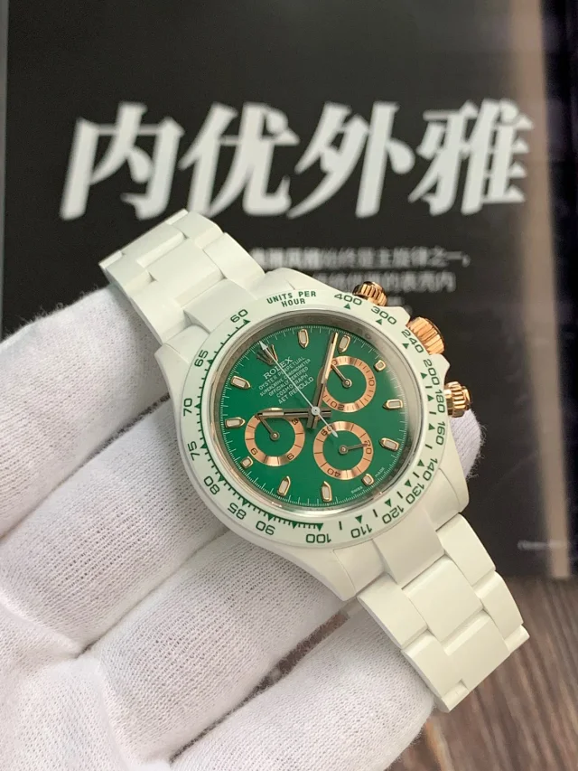 AET厂劳力士迪通拿 陶瓷迪40mm×12.4mm丹东4130机芯 108克(图1)