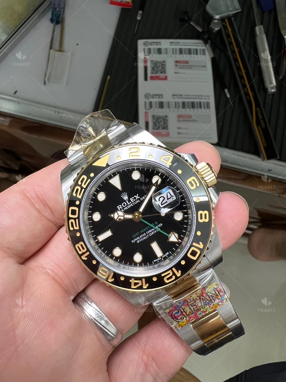 Clean Factory Two-Tone Green 3186 Movement