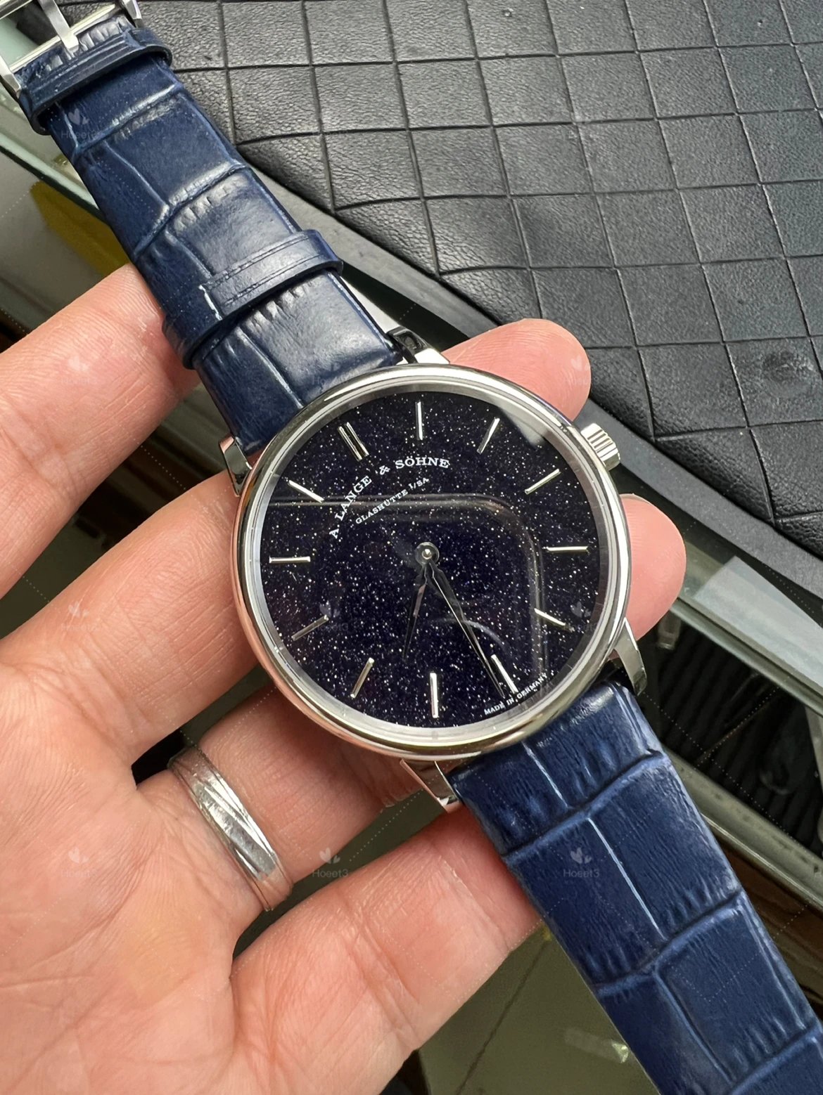 F8 Factory SAXONIA Saxony Fiber Starry Sky Disc 2892 Movement Blue Face