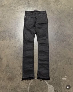 thumbnail for Dagger Autonomy RO Style 09 ss Black Brushed Wax Straight-Leg Jeans