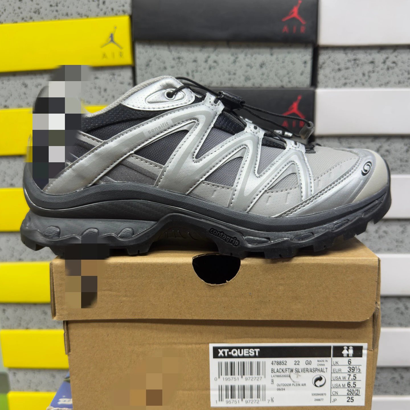 Black gray silver 478852