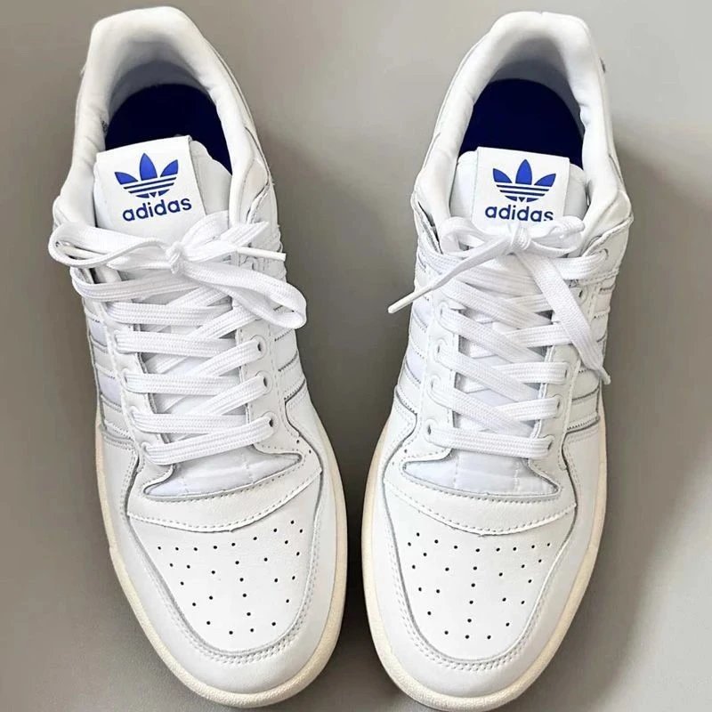 【现货秒发】L版纯原Adidas Originals Forum84 白蓝 百搭经典复古低帮板鞋 休闲鞋 篮球鞋  性价比超高