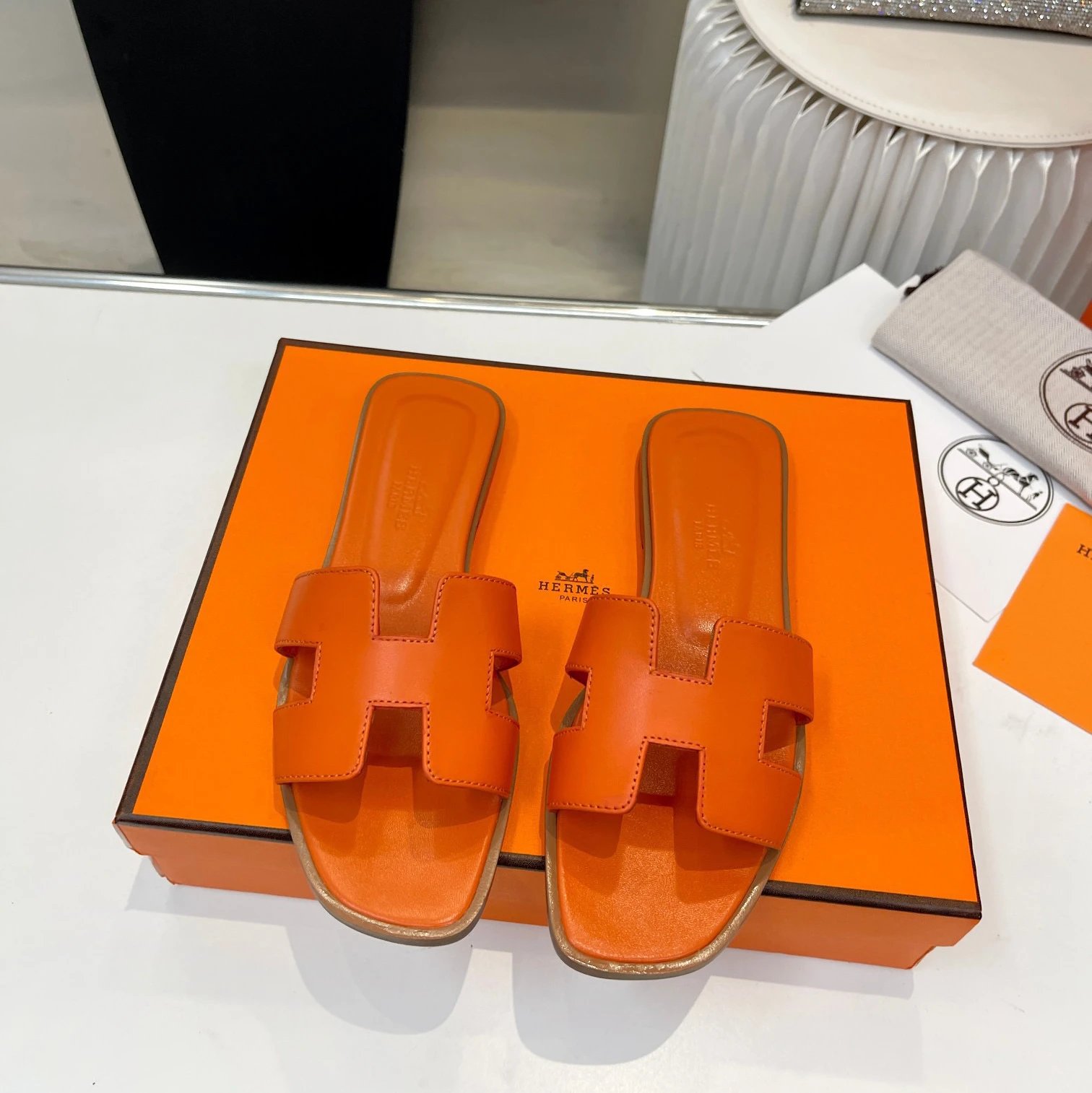 Hermès Slippers Oran H Slide Sandals — 19