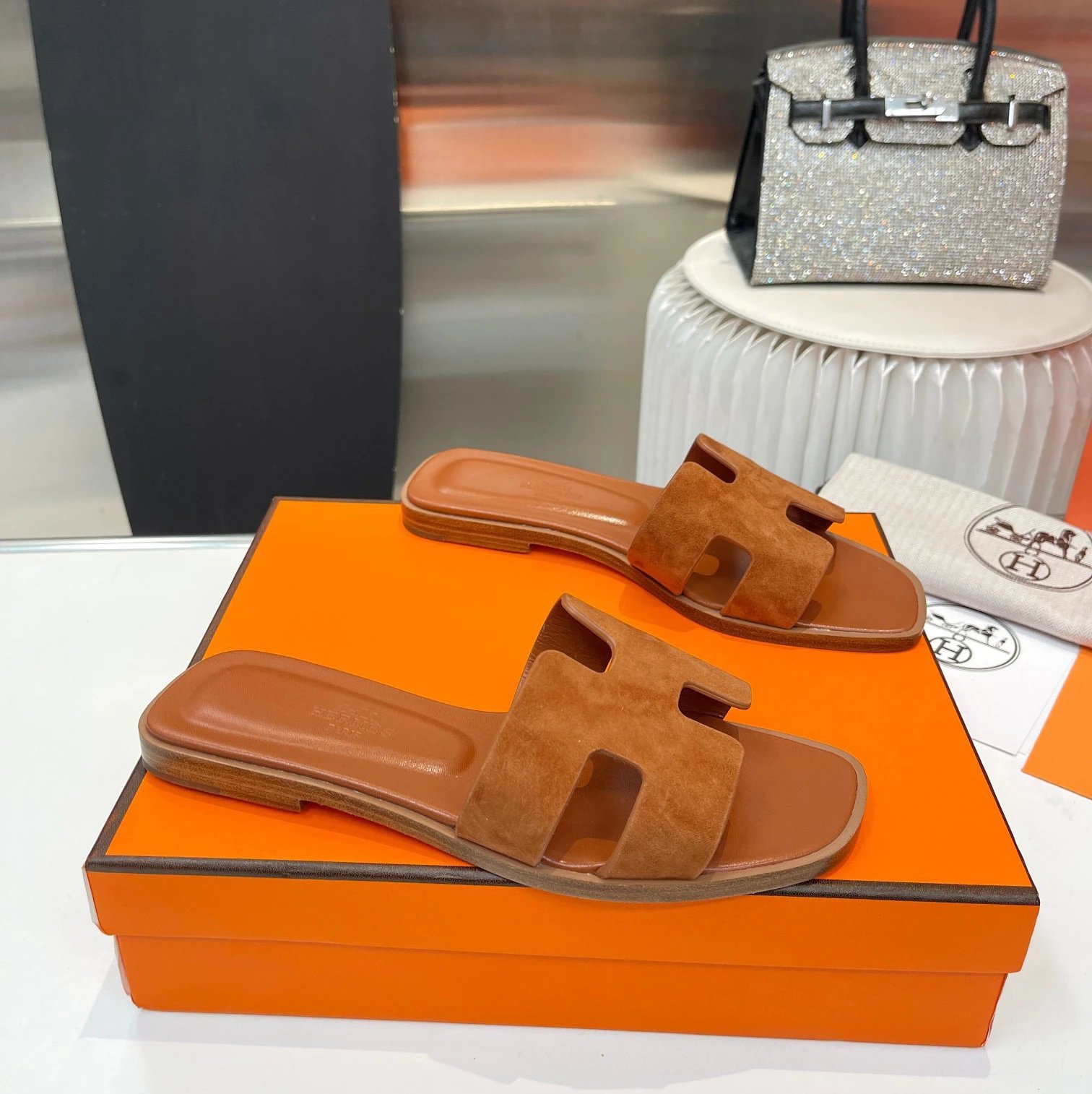 Hermès Slippers Oran H Slide Sandals — 6