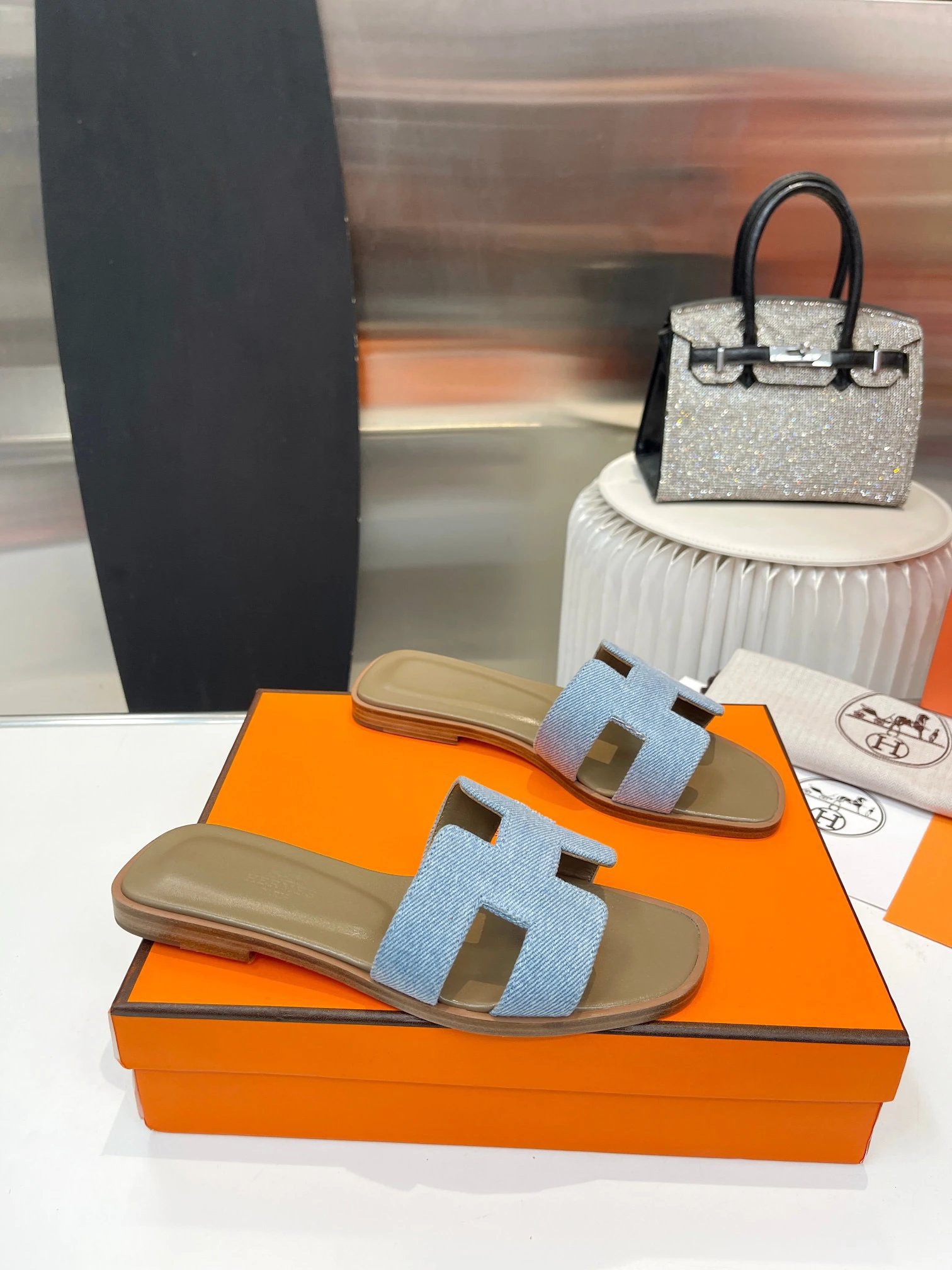 Hermès Slippers Oran H Slide Sandals image 7