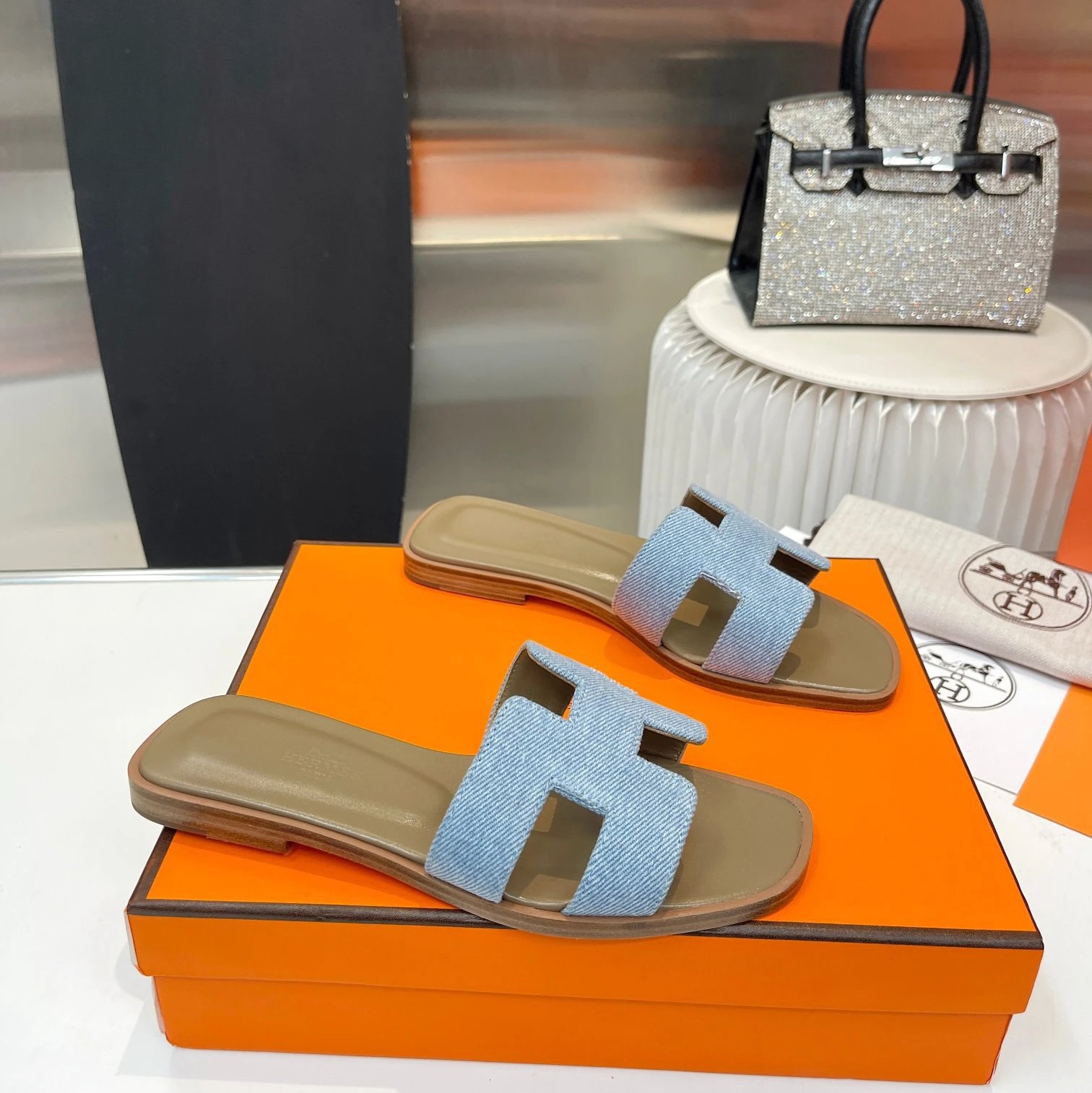 Hermès Slippers Oran H Slide Sandals — 7