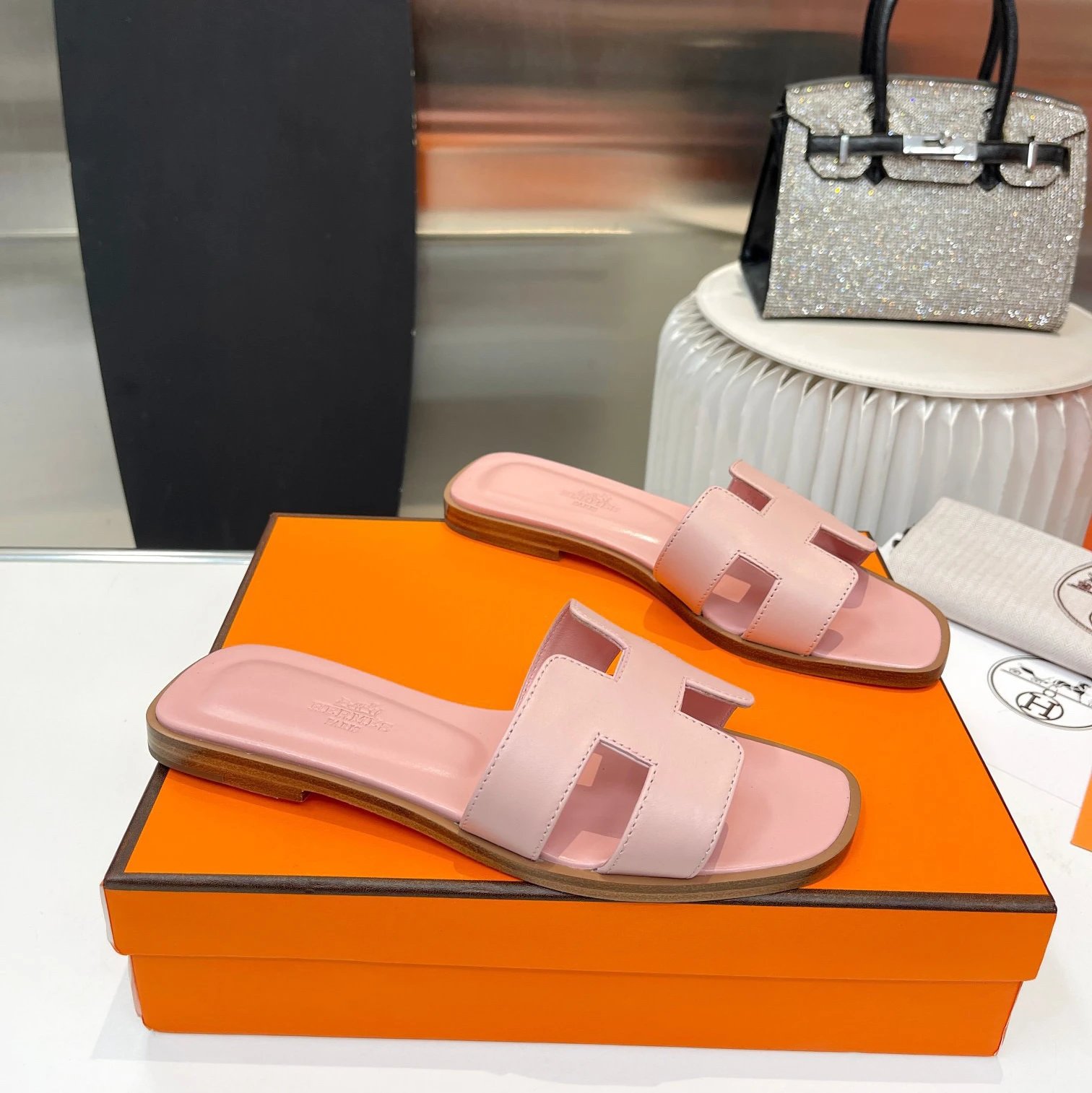 Hermès Slippers Oran H Slide Sandals — 16