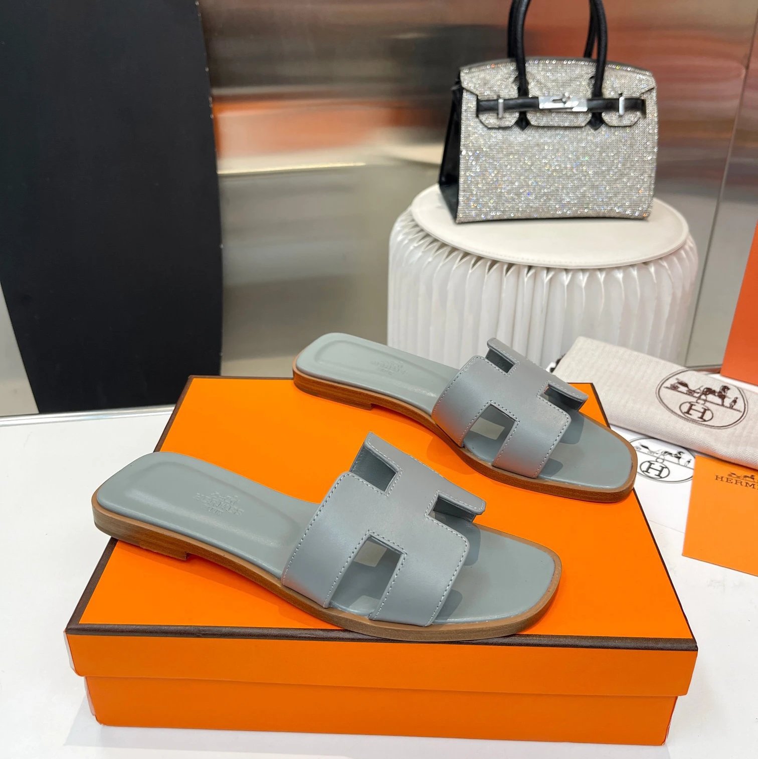 Hermès Slippers Oran H Slide Sandals — 17