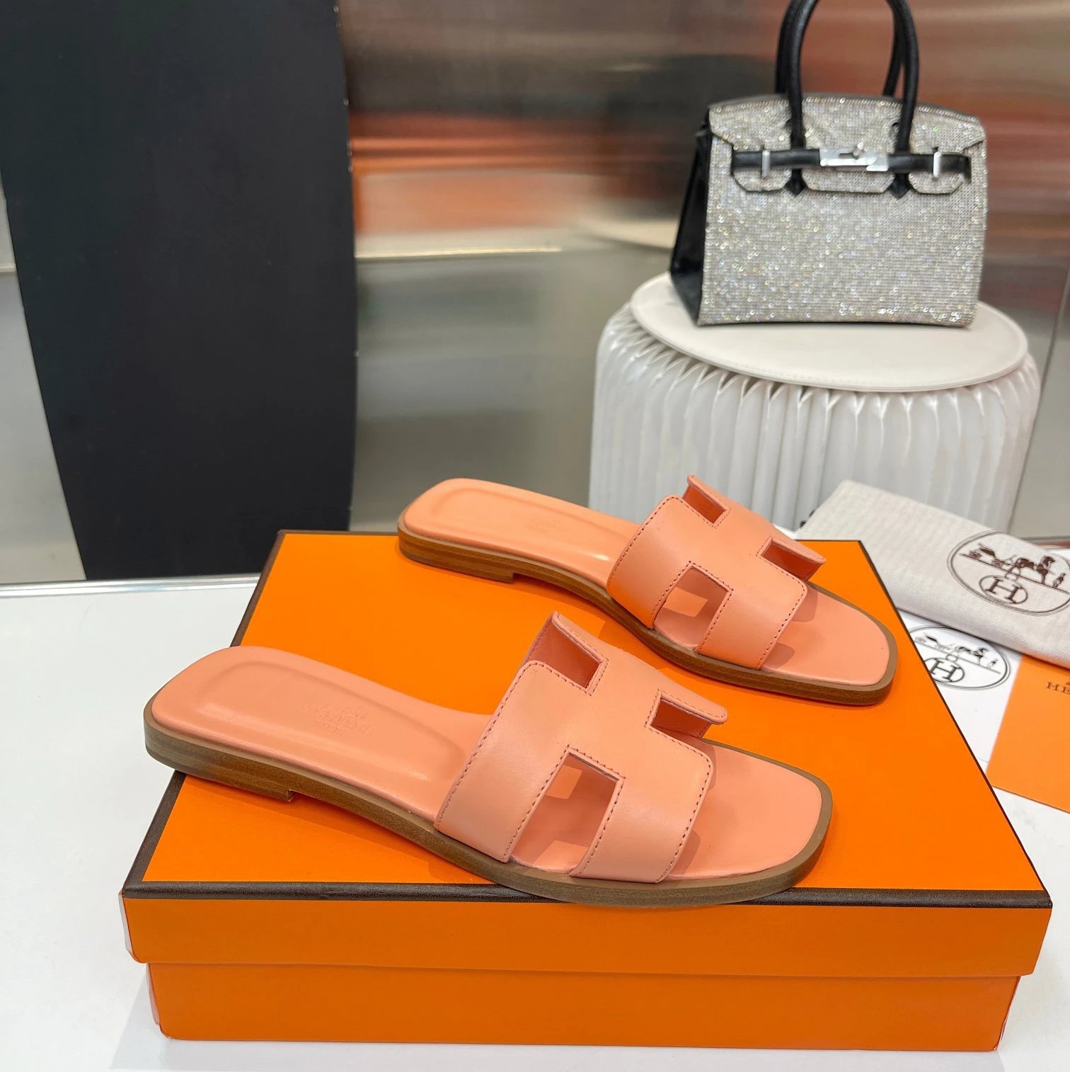 Hermès Slippers Oran H Slide Sandals — 27