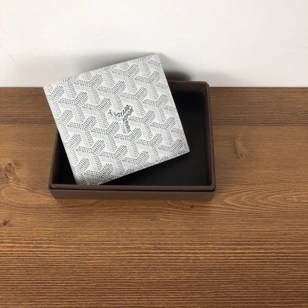 Goyard Saint Louis PM Black Chevron Print Short Wallet - 5