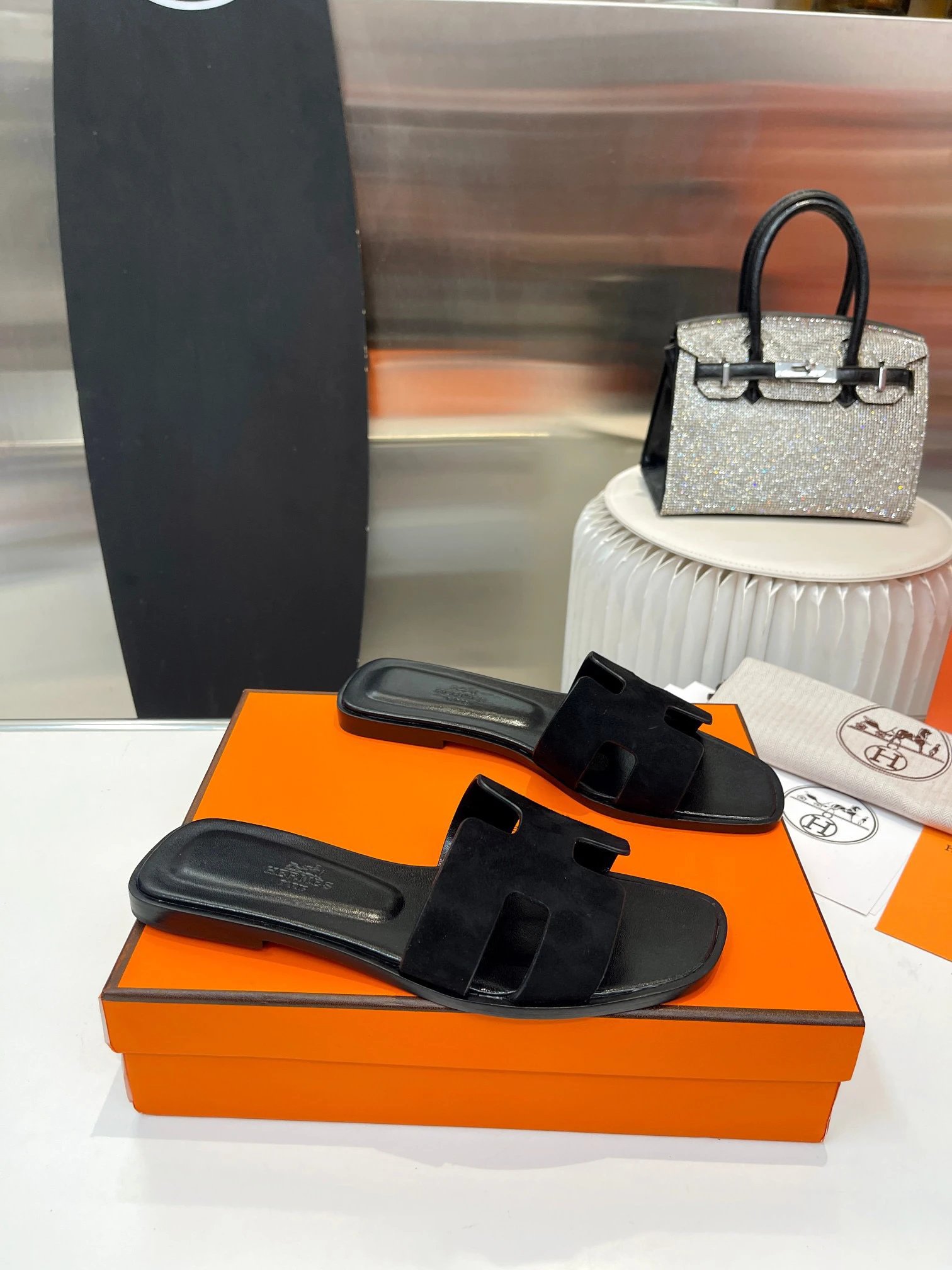 Hermès Slippers Oran H Slide Sandals image 4