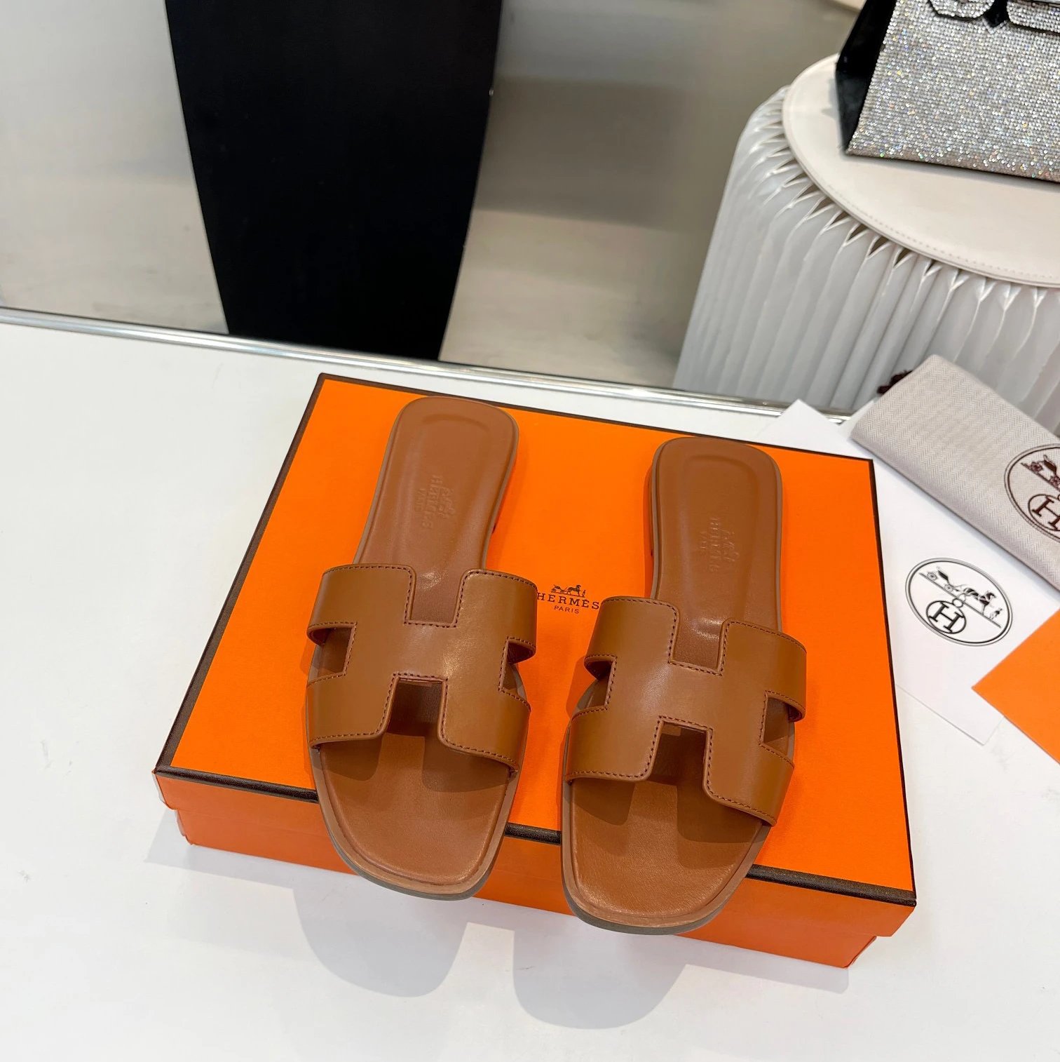 Hermès Slippers Oran H Slide Sandals — 1