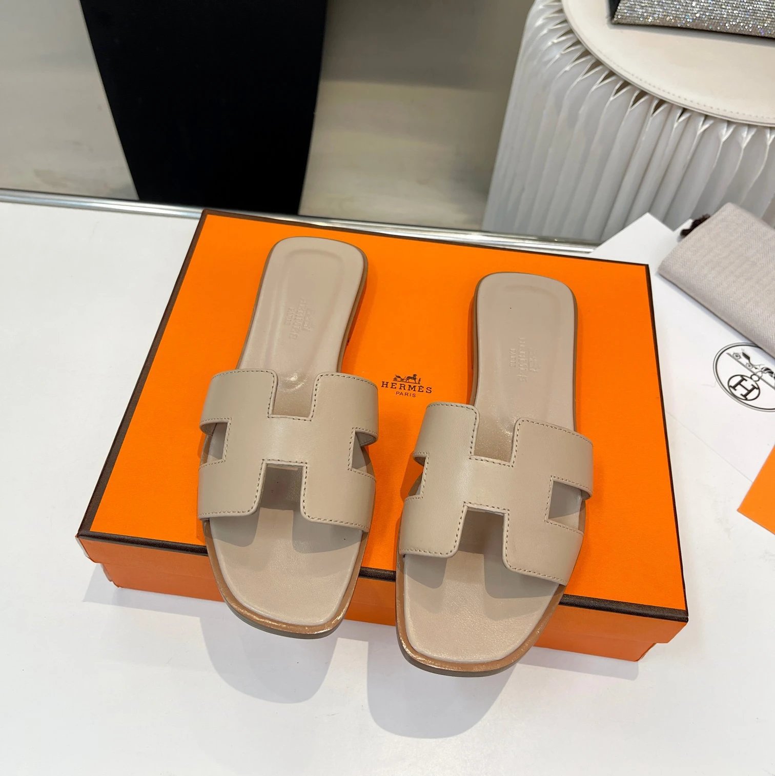 Hermès Slippers Oran H Slide Sandals — 10