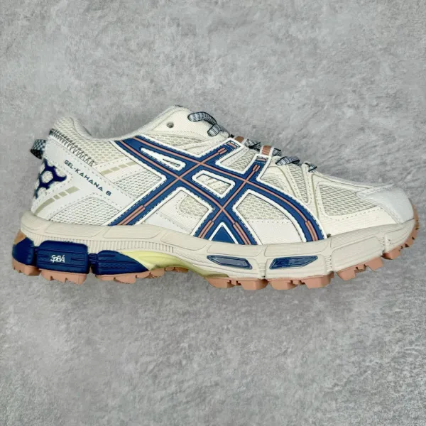 Asics Gel-Kayano 5 Beige Yellow Black Running Shoes - 6