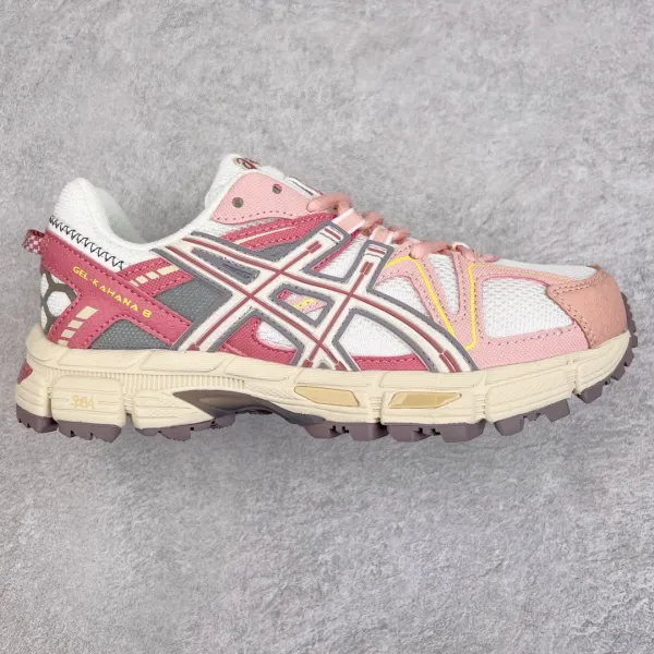 Asics Gel-Kayano 5 Beige Yellow Black Running Shoes - 10