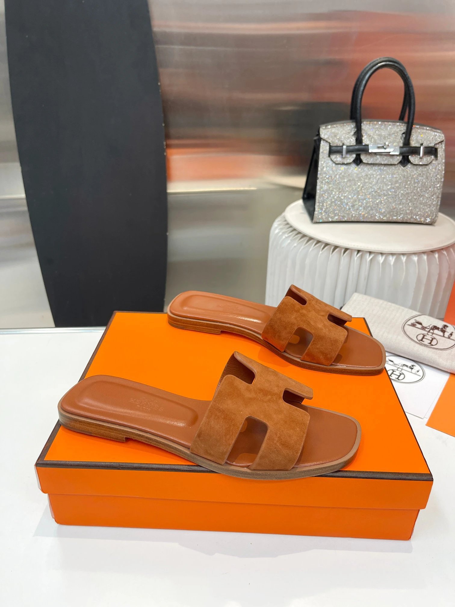Hermès Slippers Oran H Slide Sandals image 6