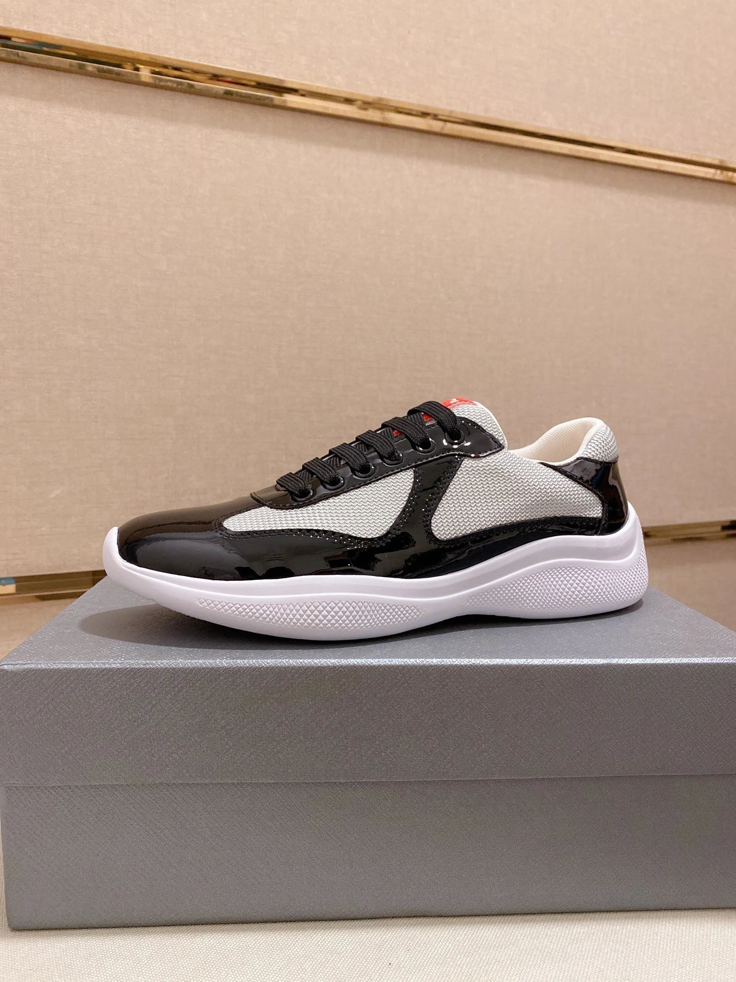 Prada Linea Rossa Sporty Sneakers White Black Red - 15