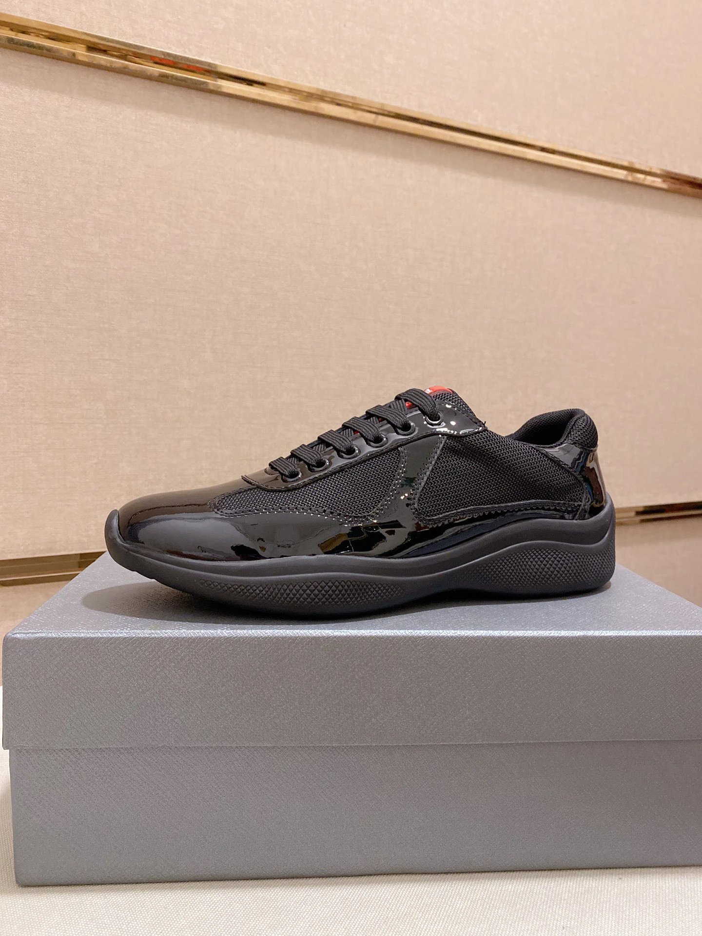 Prada Linea Rossa Sporty Sneakers White Black Red - 11