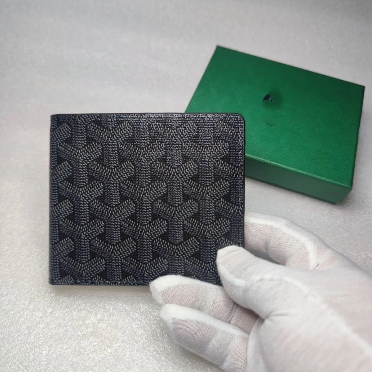 Goyard Wallets & Card Holders Bifold chevron monogram wallet — All black
