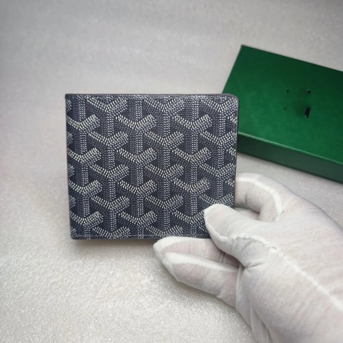 Goyard Wallets & Card Holders Bifold chevron monogram wallet — Dark gray
