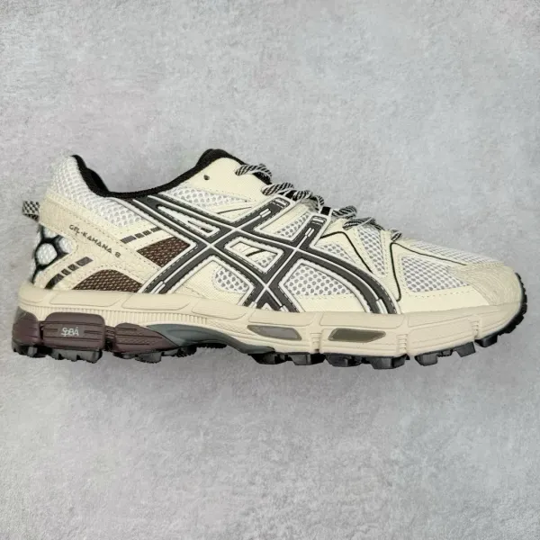Asics Gel-Kayano 5 Beige Yellow Black Running Shoes - 13