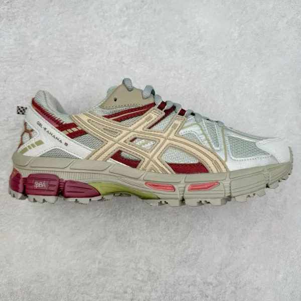 Asics Gel-Kayano 5 Beige Yellow Black Running Shoes - 4
