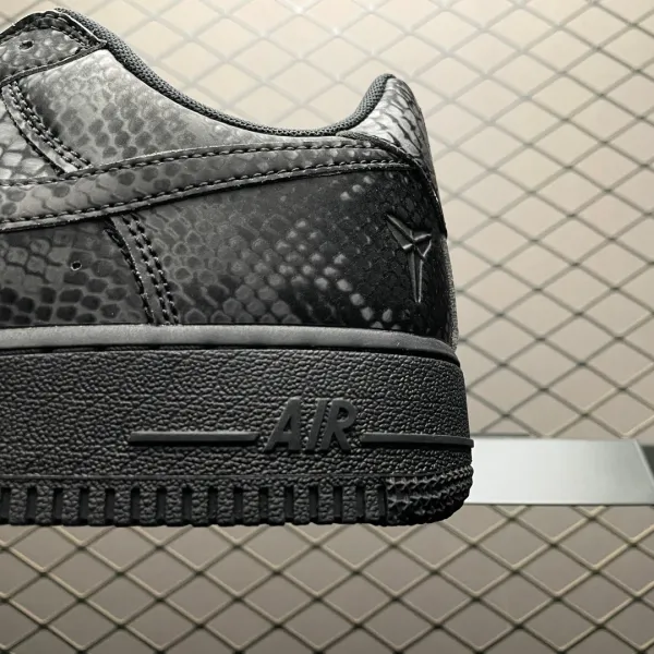 Nike Air Force 1 Low 'Snake Skin' Black Sneakers - 6