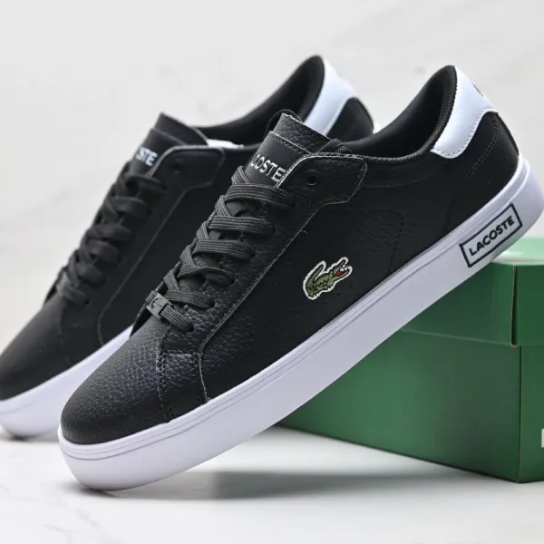 Lacoste Carnaby Evo Black and White Sneakers - 1
